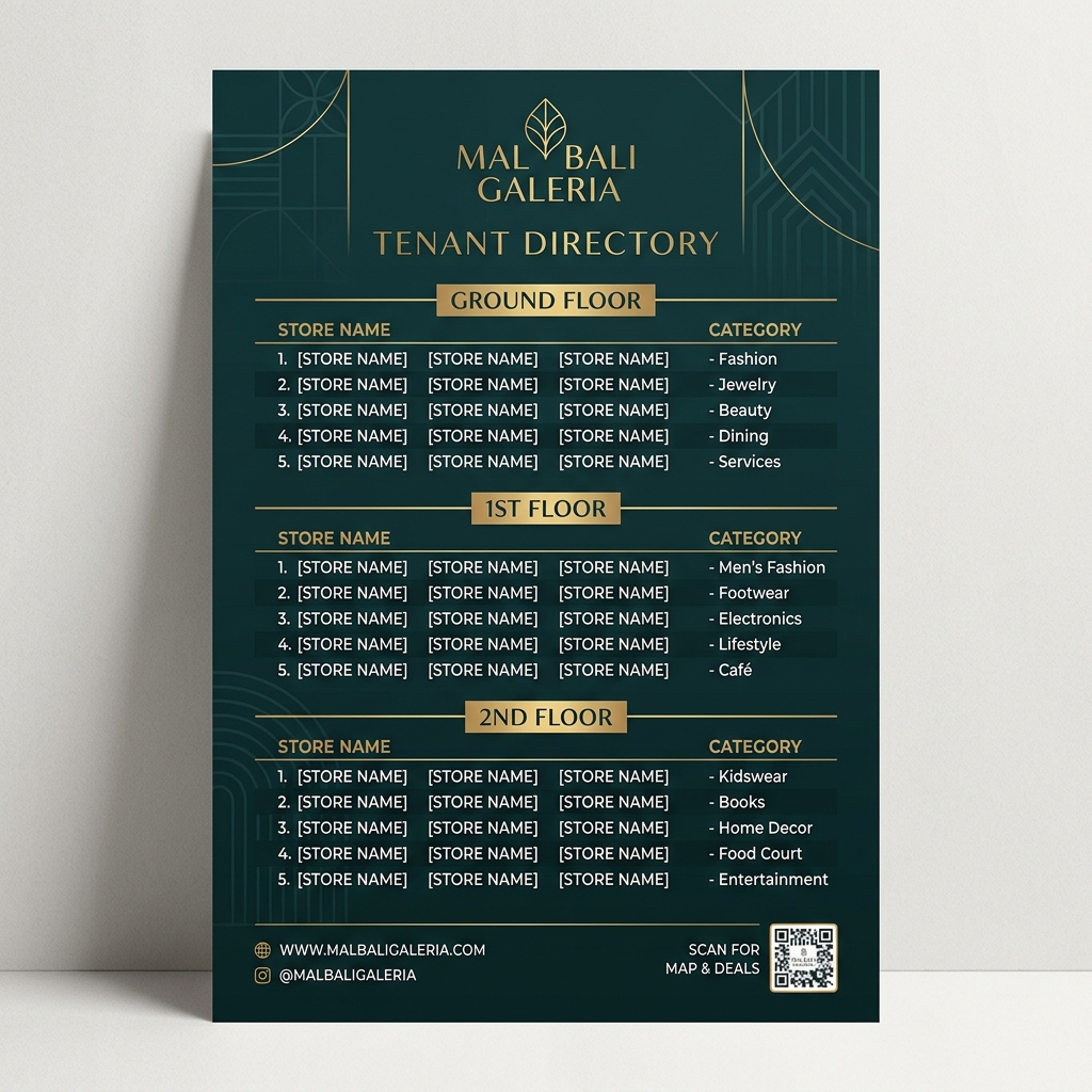 MAP Tenant List Flyer